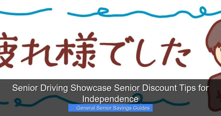 Senior Driving Showcase Senior Discount Tips for Independence