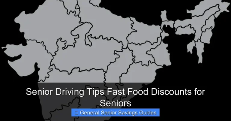Senior Driving Tips Fast Food Discounts for Seniors