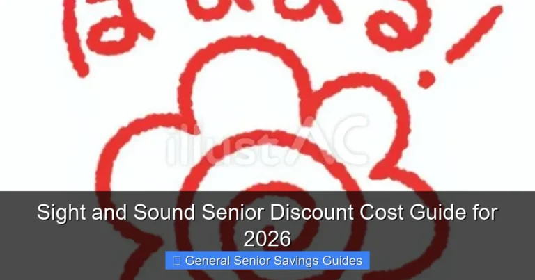 Sight and Sound Senior Discount Cost Guide for 2026