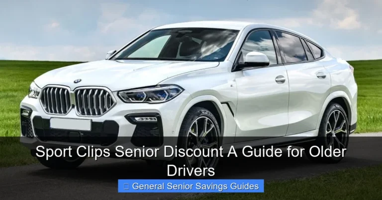 Sport Clips Senior Discount A Guide for Older Drivers