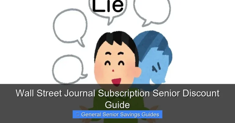 Wall Street Journal Subscription Senior Discount Guide