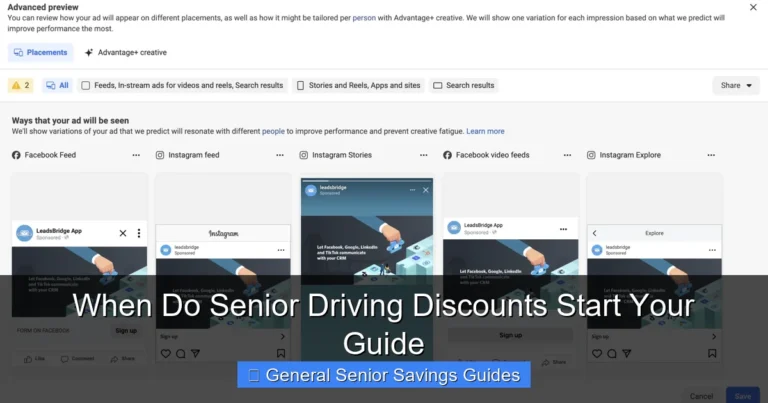 When Do Senior Driving Discounts Start Your Guide