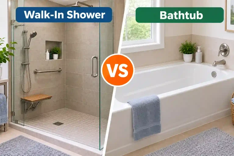 Walk-In Shower vs Bathtub