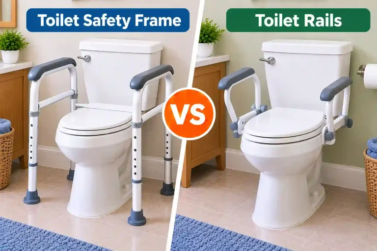 Toilet Safety Frame vs Toilet Rails