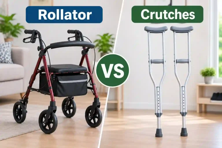 Rollator vs Crutches