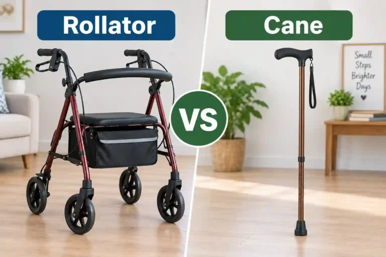 Rollator vs Cane