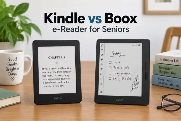 Kindle vs Boox E-Reader for Seniors