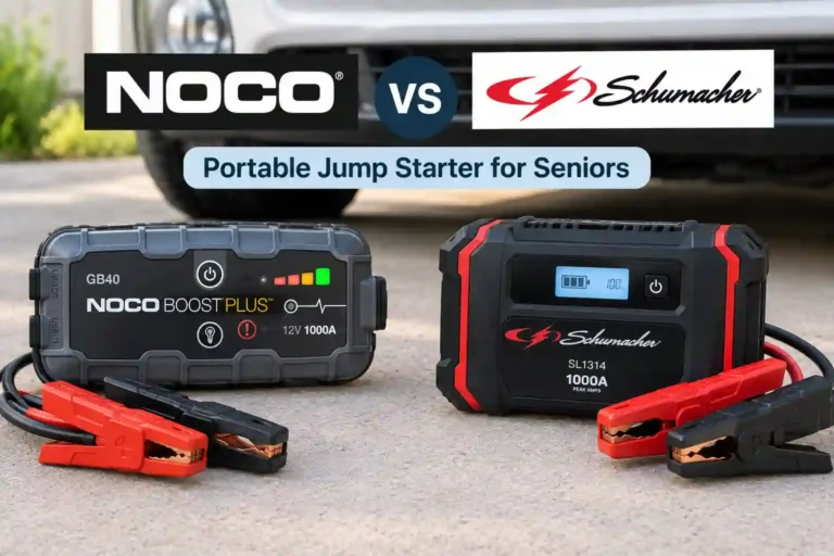 NOCO vs Schumacher Portable Jump Starter for Seniors