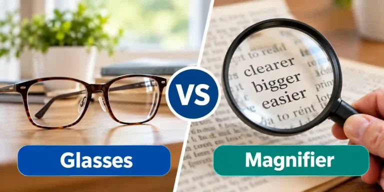 Glasses vs Magnifier