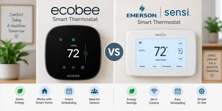 Ecobee vs Emerson Sensi Smart Thermostat for Seniors