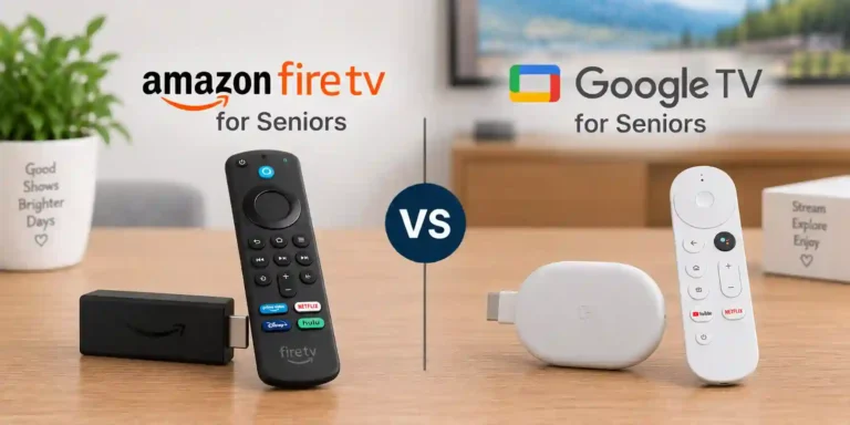 Amazon Fire TV vs Google TV Streaming Device for Seniors