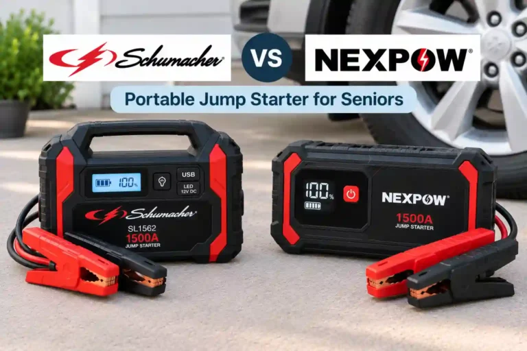 Schumacher vs Nexpow Portable Jump Starter for Seniors
