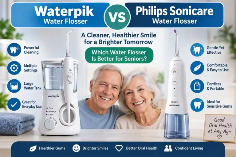 Waterpik vs Philips Sonicare Water Flosser for Seniors