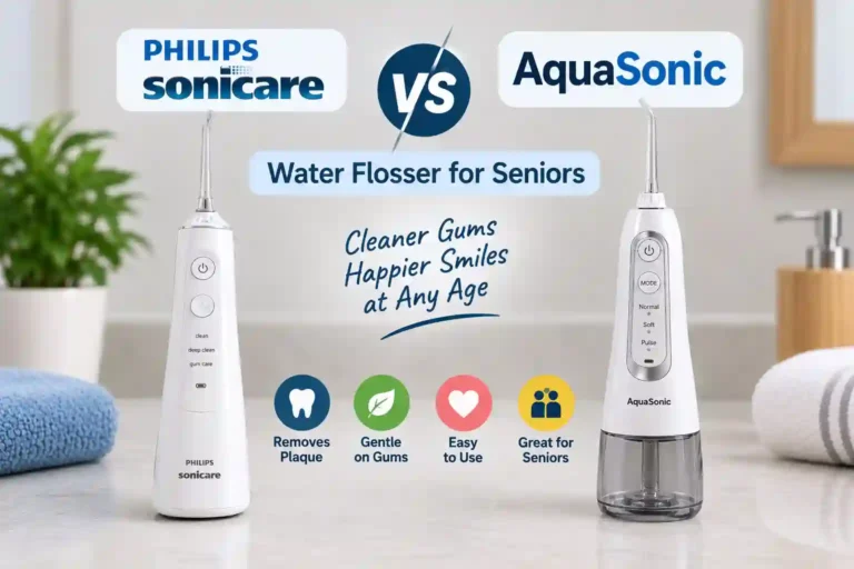 Philips Sonicare vs Aquasonic Water Flosser for Seniors