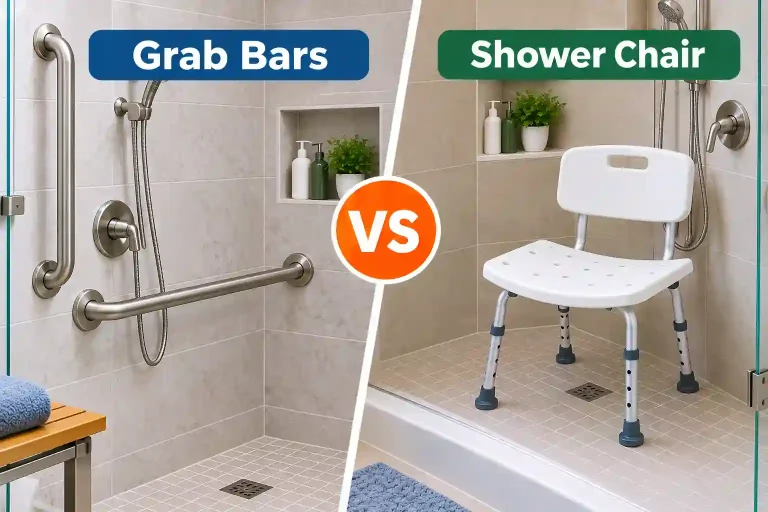 Grab Bars vs Shower Chair