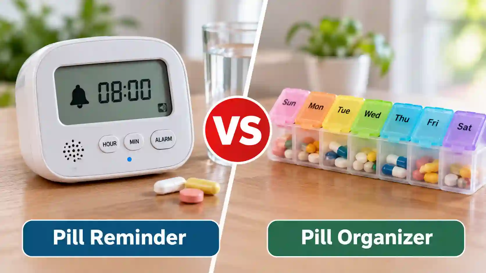 Pill Reminder vs Pill Organizer