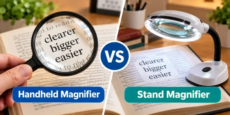 Handheld Magnifier vs Stand Magnifier