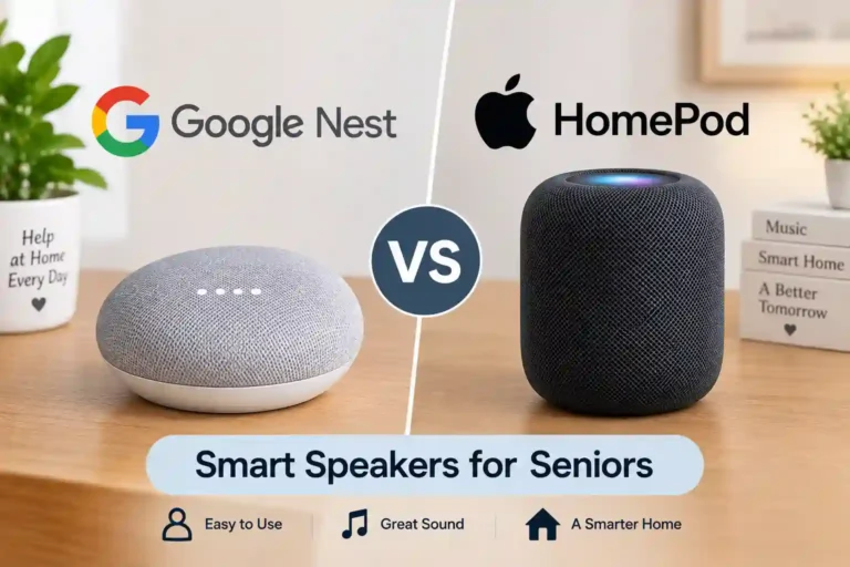 Google Nest vs Apple HomePod Smart Speaker for Seniors