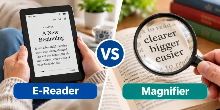 E-Reader vs Magnifier