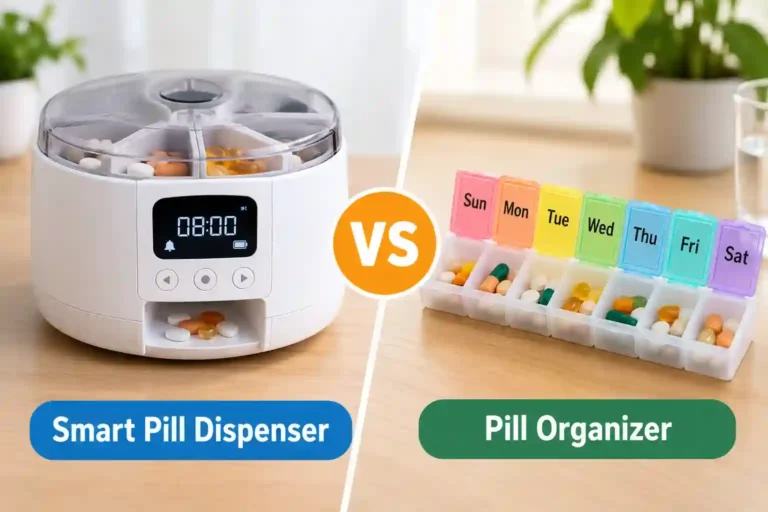 Smart Pill Dispenser vs Pill Organizer