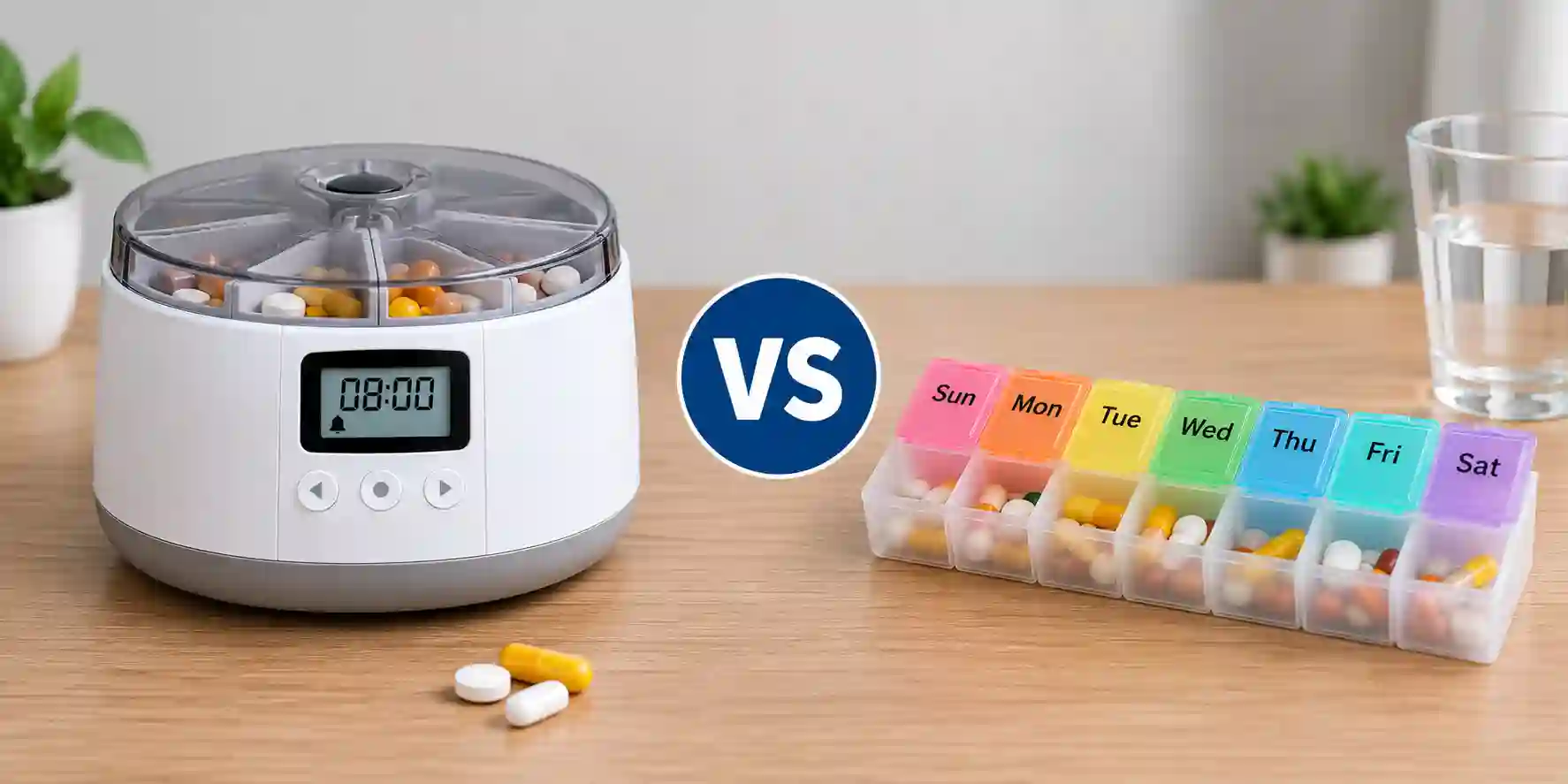 Electronic Pill Dispenser vs Pill Box