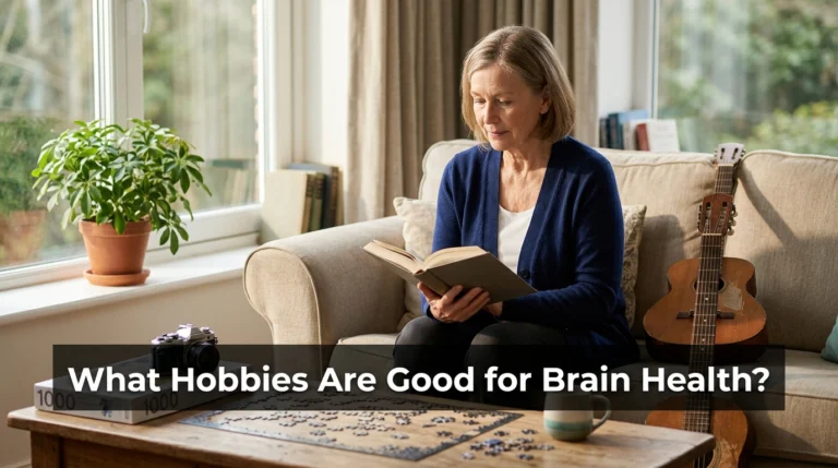 Older adult choosing reading, chess, music, photography, and other brain-healthy hobbies
