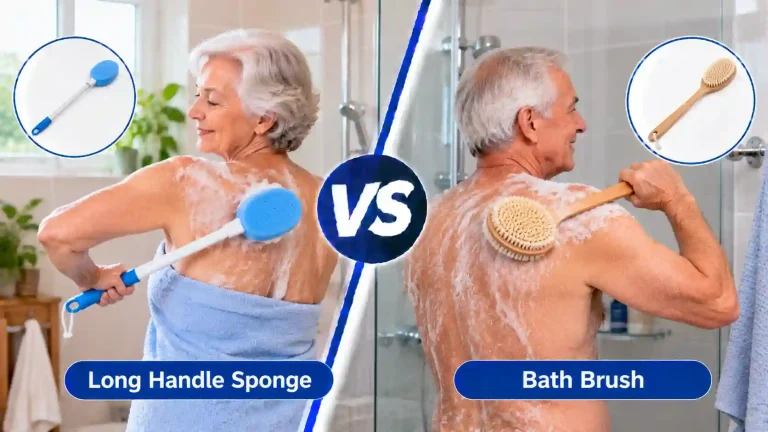 Long Handle Sponge vs Bath Brush