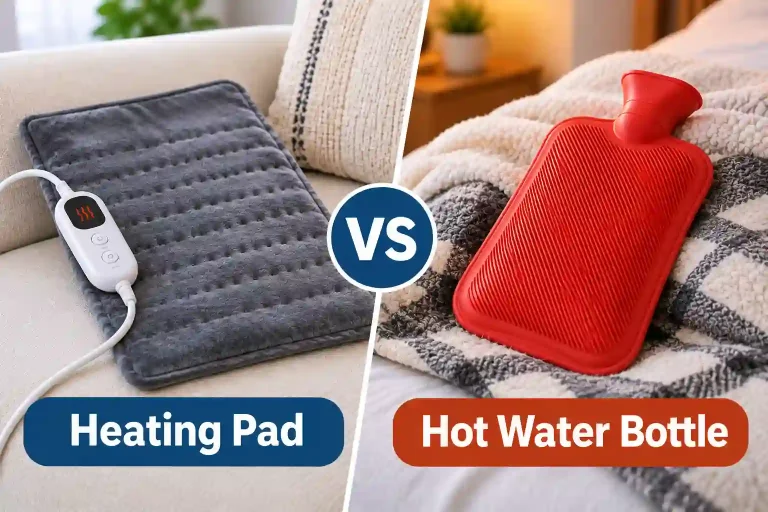 Heating Pad vs Hot Water Bottle