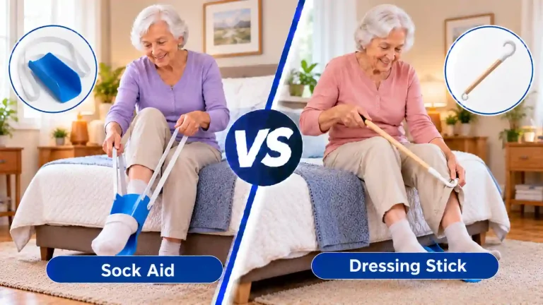 Sock Aid vs Dressing Stick