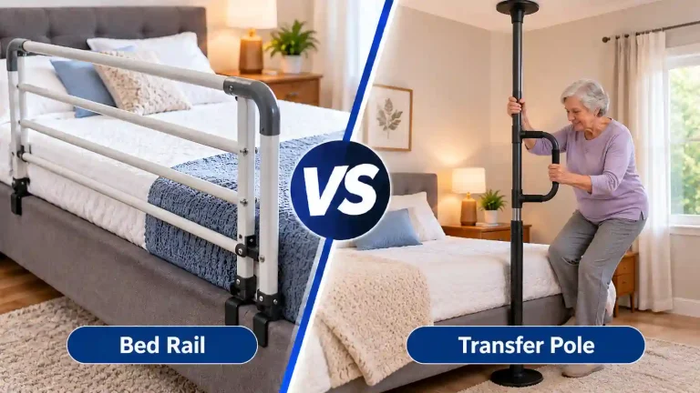 Bed Rail vs Transfer Pole