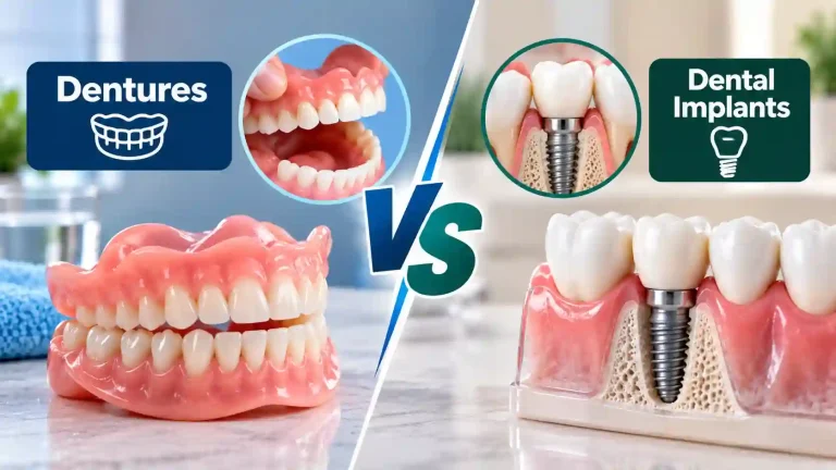 Dentures vs Dental Implants