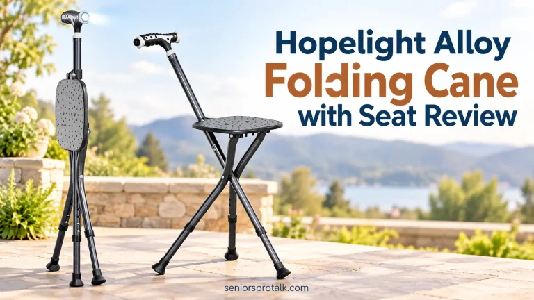 Hopelight Alloy Folding Cane with Seat Review