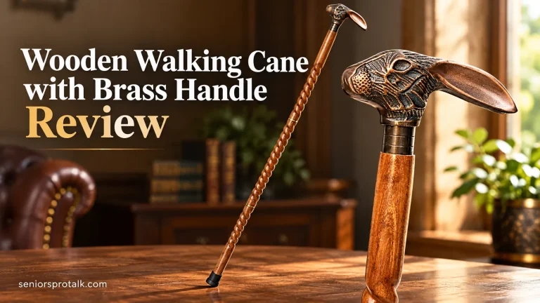 Wooden Walking Cane with Brass Handle Review