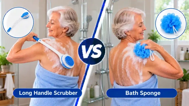 Long Handle Scrubber vs Bath Sponge