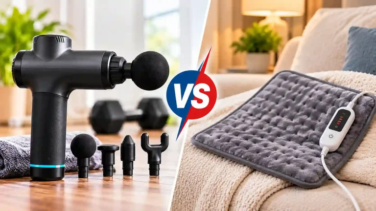 Massage Gun vs Heating Pad