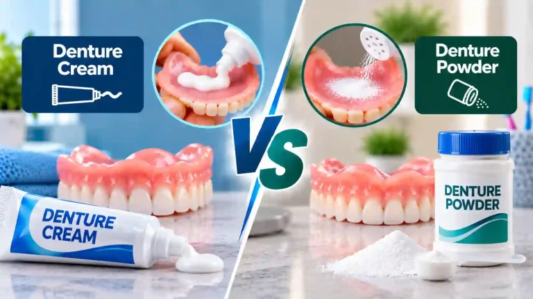 Denture Cream vs Denture Powder